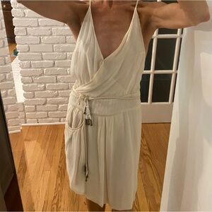 Grecian Silk Wrap Dress by FLANNEL